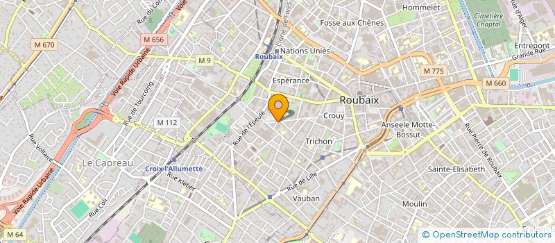 localisation de l'entreprise MONSIEUR WIRAT LERTBUABAN  ROUBAIX