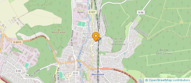 localisation de l'entreprise MONSIEUR WISSAM AGROUM  NOTRE-DAME-DE-BONDEVILLE