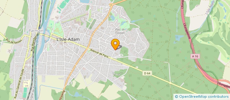 localisation de l'entreprise MONSIEUR WISSAM HASSINE  L'ISLE-ADAM