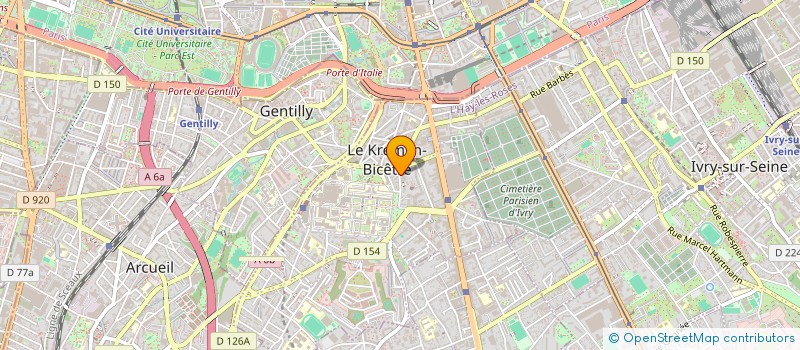 localisation de l'entreprise MONSIEUR WISSEM ADOUNI  LE KREMLIN-BICETRE