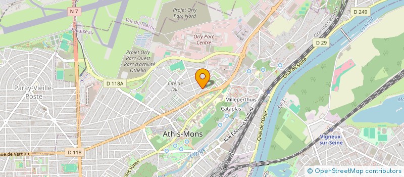 localisation de l'entreprise MONSIEUR WISSEM AISSAOUI à ATHIS-MONS
