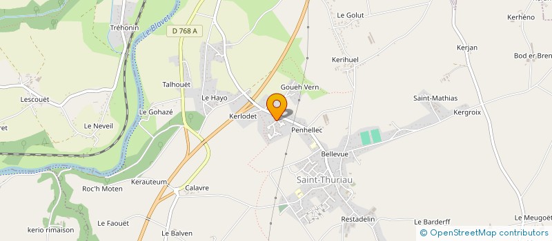 localisation de l'entreprise MONSIEUR WISSEM BEN AHMED  PONTIVY