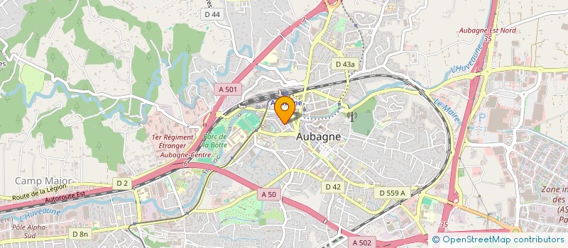 localisation de l'entreprise MONSIEUR WISSEM BOUHALLEB  AUBAGNE