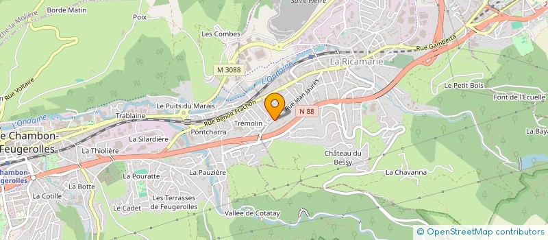 localisation de l'entreprise MONSIEUR WISSEM CHTITI  LA RICAMARIE