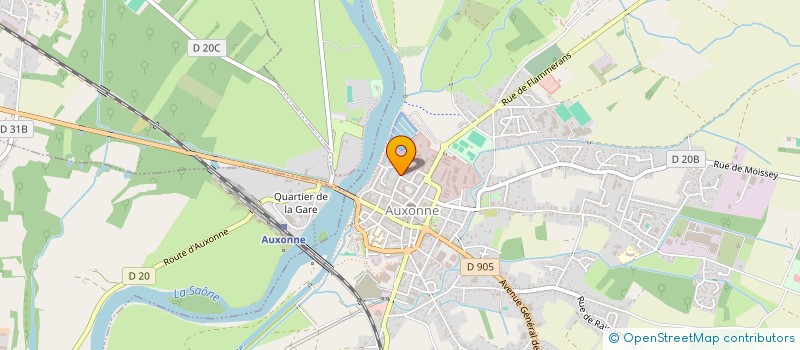 localisation de l'entreprise MONSIEUR WISSEM HAMDI à AUXONNE