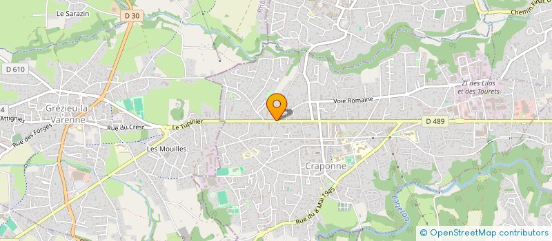 localisation de l'entreprise MONSIEUR WISSEM OMRANI  CRAPONNE