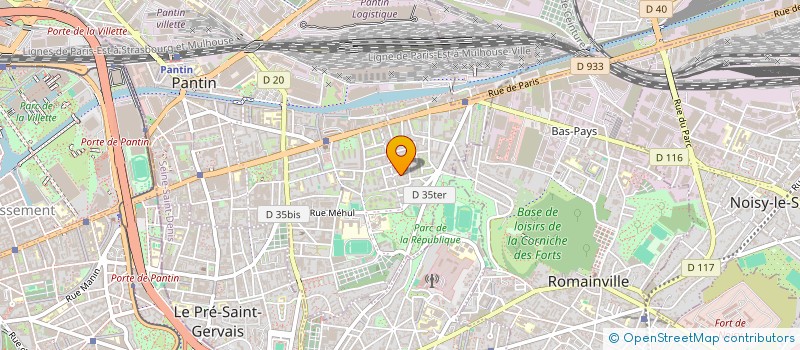 localisation de l'entreprise MONSIEUR WISSEM SAHBANI à PANTIN