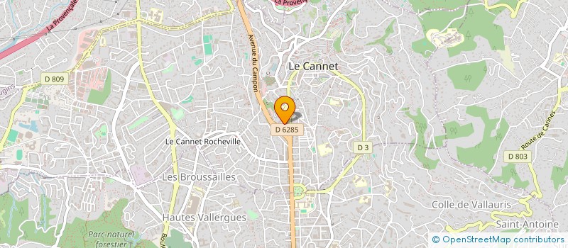 localisation de l'entreprise MONSIEUR WISSEM TAAMALLAH à LE CANNET