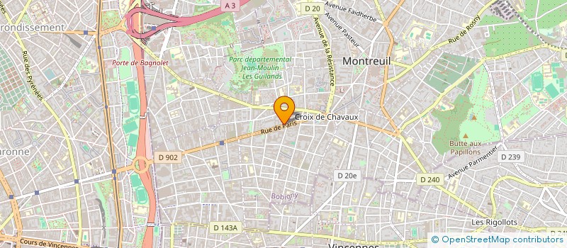 localisation de l'entreprise MONSIEUR WITOLD WARCHOL à MONTREUIL