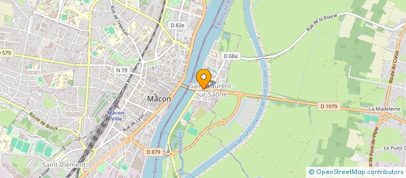 localisation de l'entreprise MONSIEUR WLADIMIR COUSIN  SAINT-LAURENT-SUR-SAONE