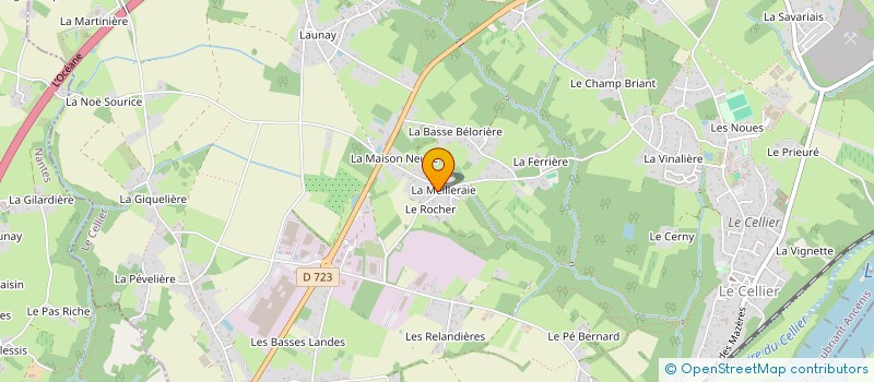 localisation de l'entreprise MONSIEUR WLADIMIR GUIGAUD  LE CELLIER