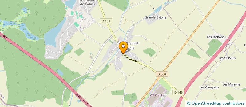 localisation de l'entreprise MONSIEUR WLADIMIR MIKHAIL PELLETIER  SAVIGNY-SUR-CLAIRIS