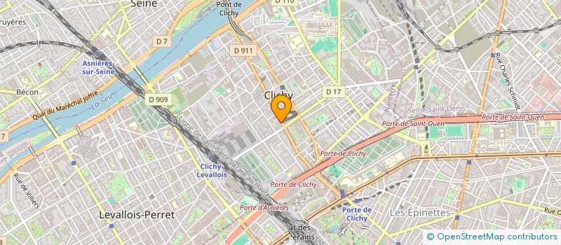 localisation de l'entreprise MONSIEUR WLADIMIR QUENSIERE à CLICHY