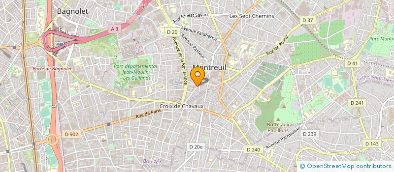 localisation de l'entreprise MONSIEUR WLODZIMIERZ CZERWONKA à MONTREUIL