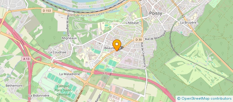 localisation de l'entreprise MONSIEUR WODIO CHRIST KABREL BALET  POISSY