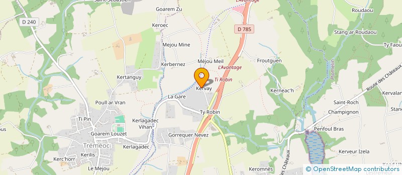 localisation de l'entreprise MONSIEUR WOJCIECH MAZUR  PONT L ABBE