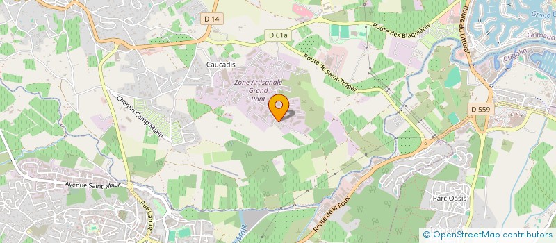 localisation de l'entreprise MONSIEUR WOJCIECH TKACZ  GRIMAUD