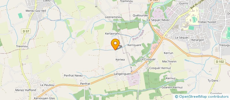 localisation de l'entreprise MONSIEUR WOLFGANG BOURLETT  PLOMEUR