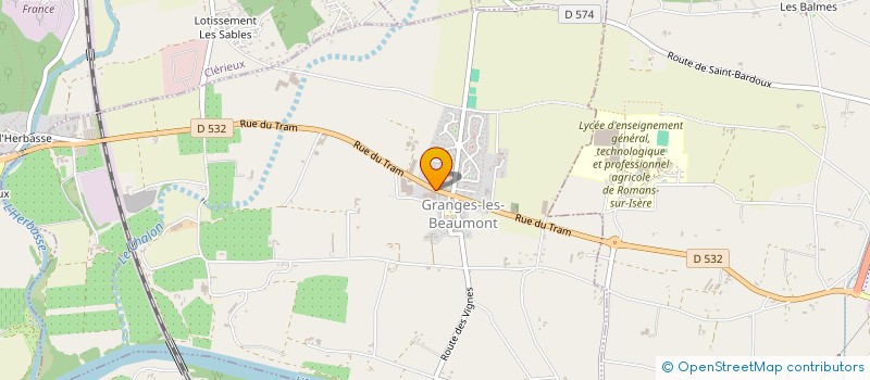 localisation de l'entreprise MONSIEUR WOLFGANG CHANDELLIER  GRANGES-LES-BEAUMONT