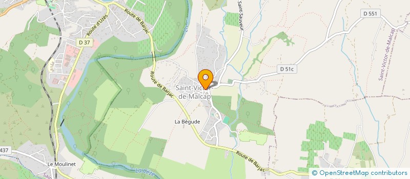 localisation de l'entreprise MONSIEUR WOLFGANG DELISLE  SAINT-VICTOR-DE-MALCAP