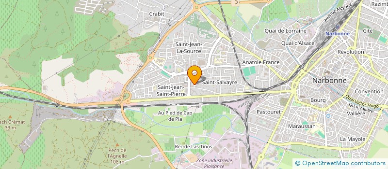 localisation de l'entreprise MONSIEUR WOLFGANG KENNEDY à NARBONNE