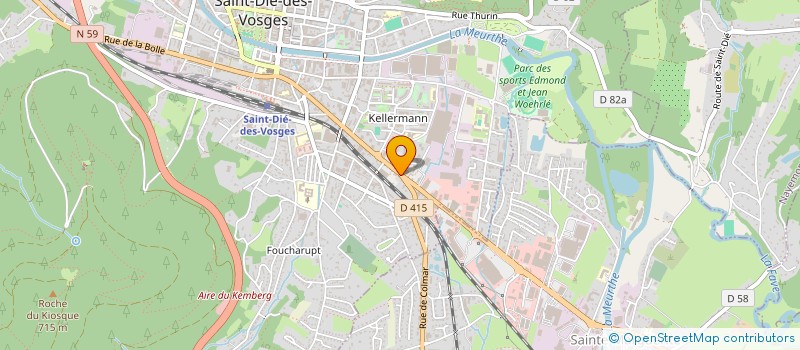 localisation de l'entreprise MONSIEUR WOODY HENRY  SAINT-DIE-DES-VOSGES