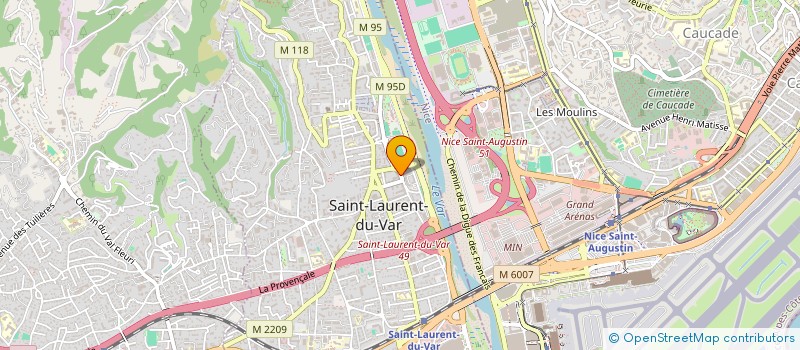 localisation de l'entreprise MONSIEUR WOUALID BELMAHI à SAINT-LAURENT-DU-VAR