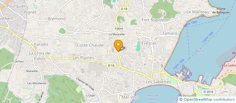 localisation de l'entreprise MONSIEUR WOUARDI BELGACEM à LA SEYNE-SUR-MER