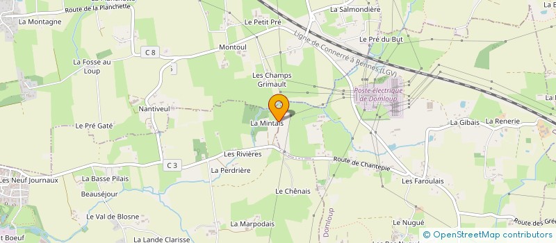 localisation de l'entreprise MONSIEUR WOUSTON MICHELET  CHANTEPIE