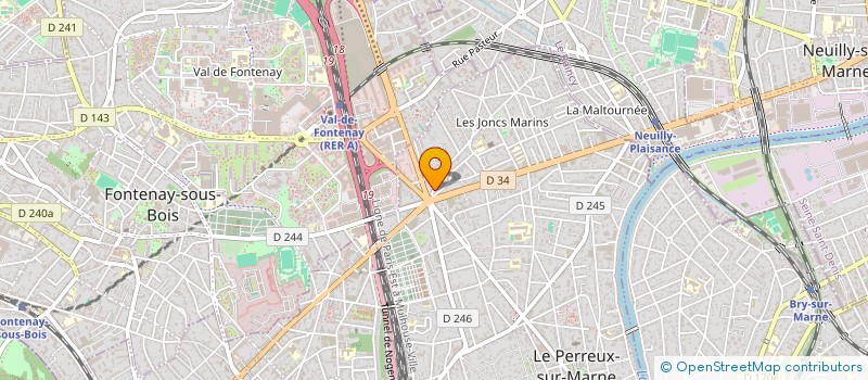 localisation de l'entreprise MONSIEUR WRIATAN DE FREITAS  LE PERREUX-SUR-MARNE