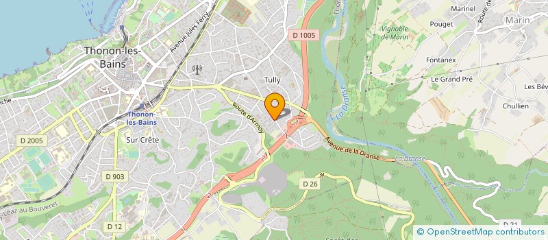 localisation de l'entreprise MONSIEUR WUILLY DA COSTA à THONON-LES-BAINS
