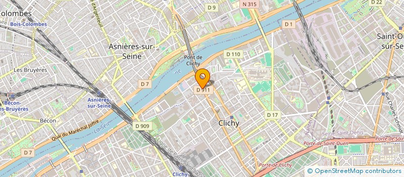 localisation de l'entreprise MONSIEUR WUISSAM LYACINI à CLICHY