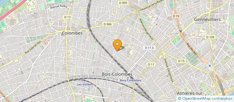 localisation de l'entreprise MONSIEUR WUJIE REN à BOIS-COLOMBES