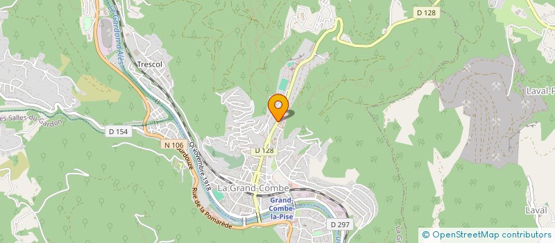 localisation de l'entreprise MONSIEUR WULFRAN DESPORTES  LA GRAND-COMBE