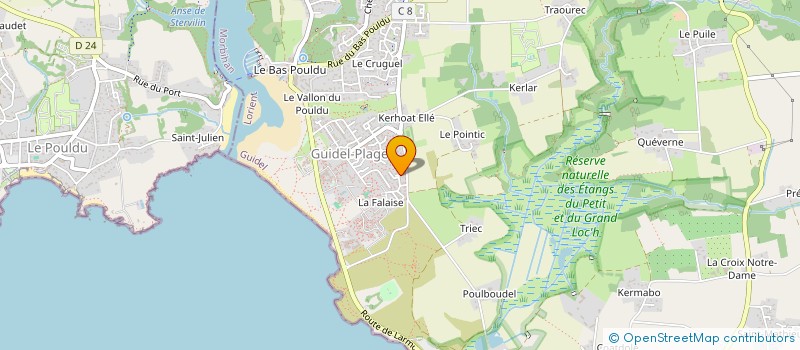 localisation de l'entreprise MONSIEUR WYATT LE GUERNEVE  GUIDEL