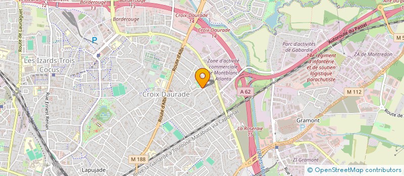 localisation de l'entreprise MONSIEUR WYLLFRID FELIX  TOULOUSE