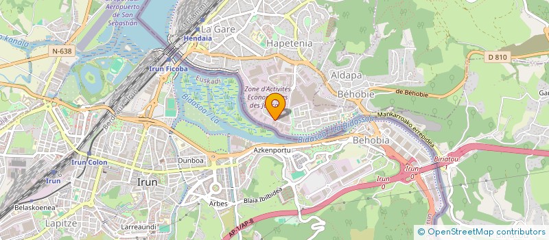 localisation de l'entreprise MONSIEUR XABI ETCHEVERRIA  URRUGNE