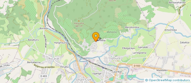 localisation de l'entreprise MONSIEUR XALBAT LURO  ISPOURE