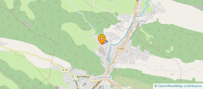 localisation de l'entreprise MONSIEUR XAVIER ABRIBAT à ROQUEFORT-LES-CASCADES