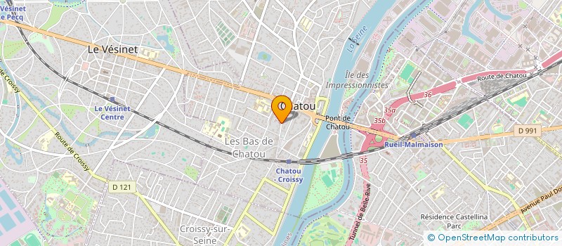 localisation de l'entreprise MONSIEUR XAVIER ACQUADRO  CHATOU