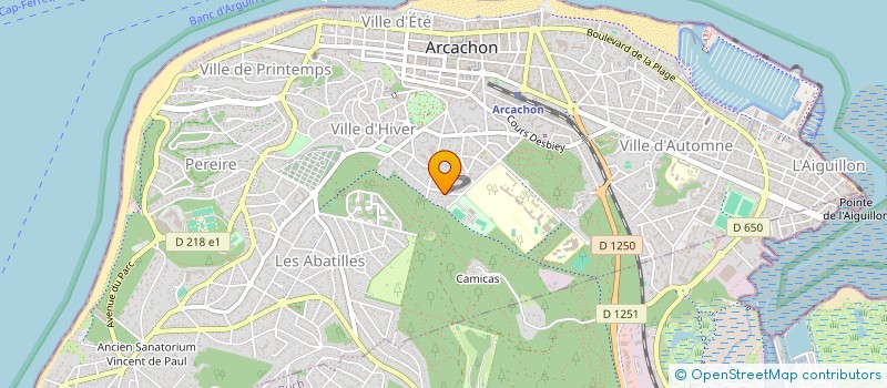 localisation de l'entreprise MONSIEUR XAVIER ALAIN JOURDAN  ARCACHON