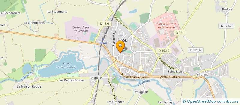 localisation de l'entreprise MONSIEUR XAVIER ALAVOINE à BROU