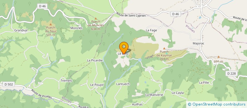 localisation de l'entreprise MONSIEUR XAVIER ALBESPY à CONQUES-EN-ROUERGUE
