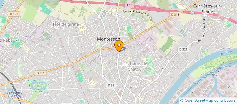localisation de l'entreprise MONSIEUR XAVIER ALMEIDA  MONTESSON