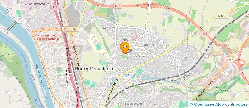 localisation de l'entreprise MONSIEUR XAVIER ALPHONSE MOURIER à BOURG-LES-VALENCE