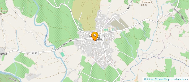 localisation de l'entreprise MONSIEUR XAVIER ALVERNHE  MURVIEL-LES-BEZIERS