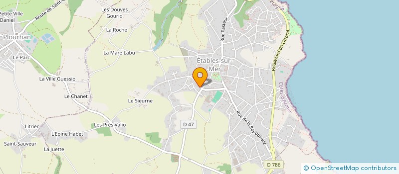 localisation de l'entreprise MONSIEUR XAVIER AMICE  BINIC-ETABLES-SUR-MER