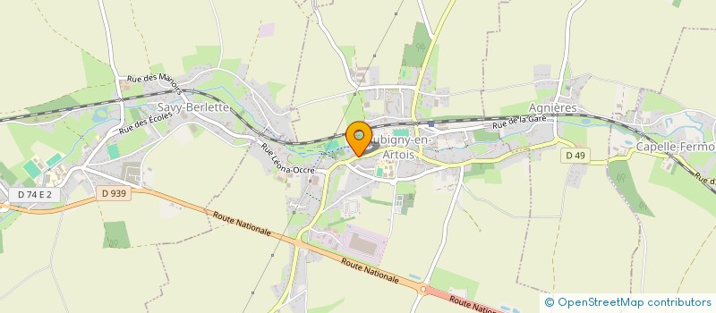 localisation de l'entreprise MONSIEUR XAVIER ANDREANI  AUBIGNY-EN-ARTOIS