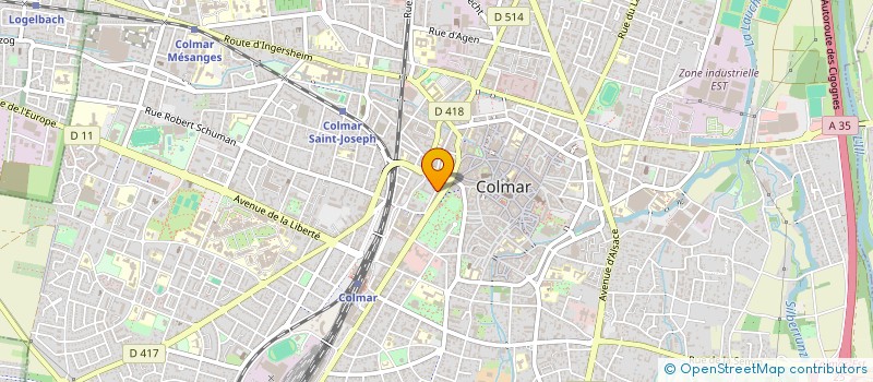 localisation de l'entreprise MONSIEUR XAVIER ANTOINE  COLMAR