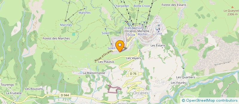 localisation de l'entreprise MONSIEUR XAVIER ARSAC  ORCIERES